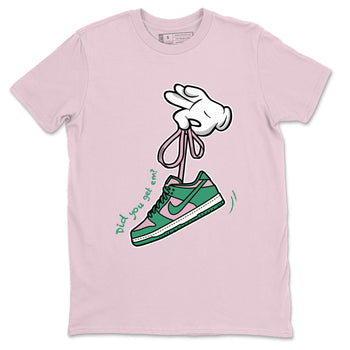 Dunk Low Medium Soft Pink Malachite shirt to match jordans Cartoon Hands sneaker tees Dunks Medium Soft Pink Malachite Streetwear Brand SNRT Sneaker Release Tees unisex cotton Pink 2 crew neck shirt