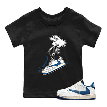 Cartoon Hands SNRT Sneaker Tees Kids - Air Jordan 1 Travis Scott Fragment