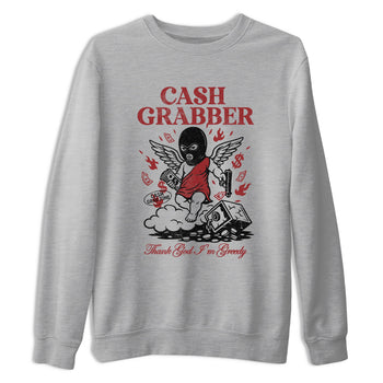Sneaker match tees – Sneaker Tees To Match Air Foamposite Cough Drop Shoes – Cash Grabber Tee Heather Grey 2
