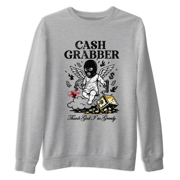 Sneaker match tees – Sneaker Tees To Match Air Jordan 12 Taxi Shoes – Cash Grabber Tee Heather Grey 2