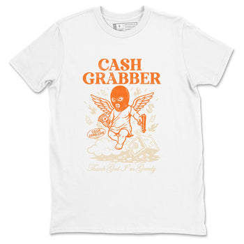 Cash Grabber sneaker match t-shirt styled to complete your fit with the Air Jordan 3 Starfish sneakers, shown in White 2.