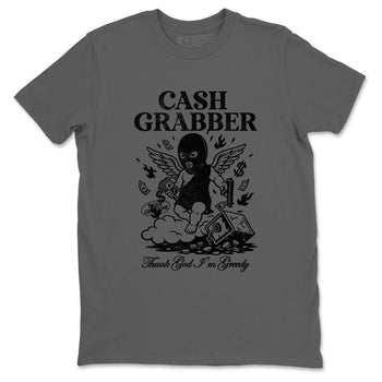 Best Sneakerfit graphic tee – Sneaker Tees To Match Air Jordan 4 Retro Black Cat Sneakers – Cash Grabber Tee Cool Grey 2