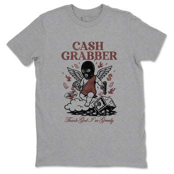Sneaker match tees – Sneaker Tees To Match Dunk Low Football Shoes – Cash Grabber Tee Heather Grey 2