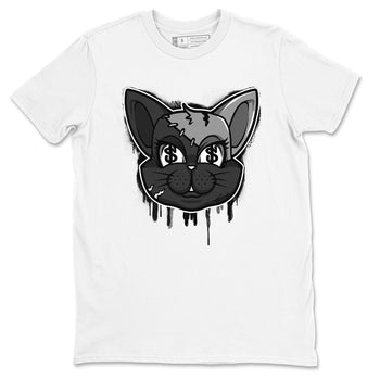 5s Black Cat shirts to match jordans Cat Face sneaker match tees Air Jordan 5 Black Cat SNRT Sneaker Release Tees unisex cotton White 2 crew neck shirts