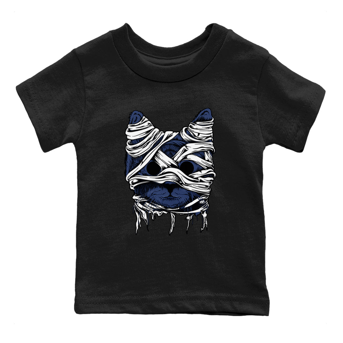1s Midnight Navy shirts to match jordans Cat Mummy unique Halloween sneaker tee Air Jordan 1 Midnight Navy match shoes to clothes SNRT Sneaker Tees Youth Baby Black 2 tee