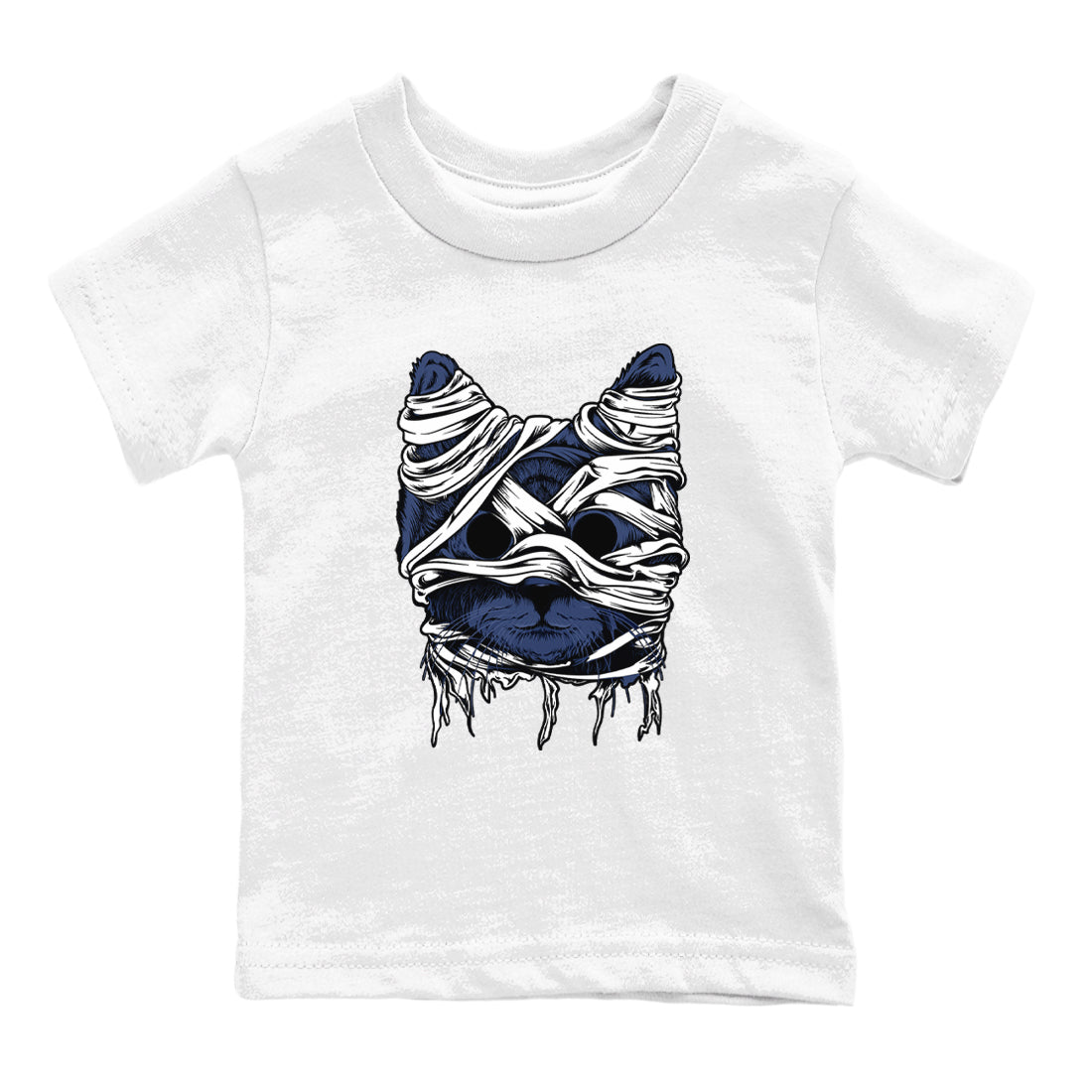 1s Midnight Navy shirts to match jordans Cat Mummy unique Halloween sneaker tee Air Jordan 1 Midnight Navy match shoes to clothes SNRT Sneaker Tees Youth Baby White 2 tee