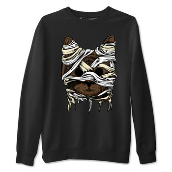 1s Mocha shirts to match jordans Cat Mummy unique Halloween sneaker tee Air Jordan 1 Mocha match shoes to clothes SNRT Sneaker Tees unisex cotton Black 2 shirts