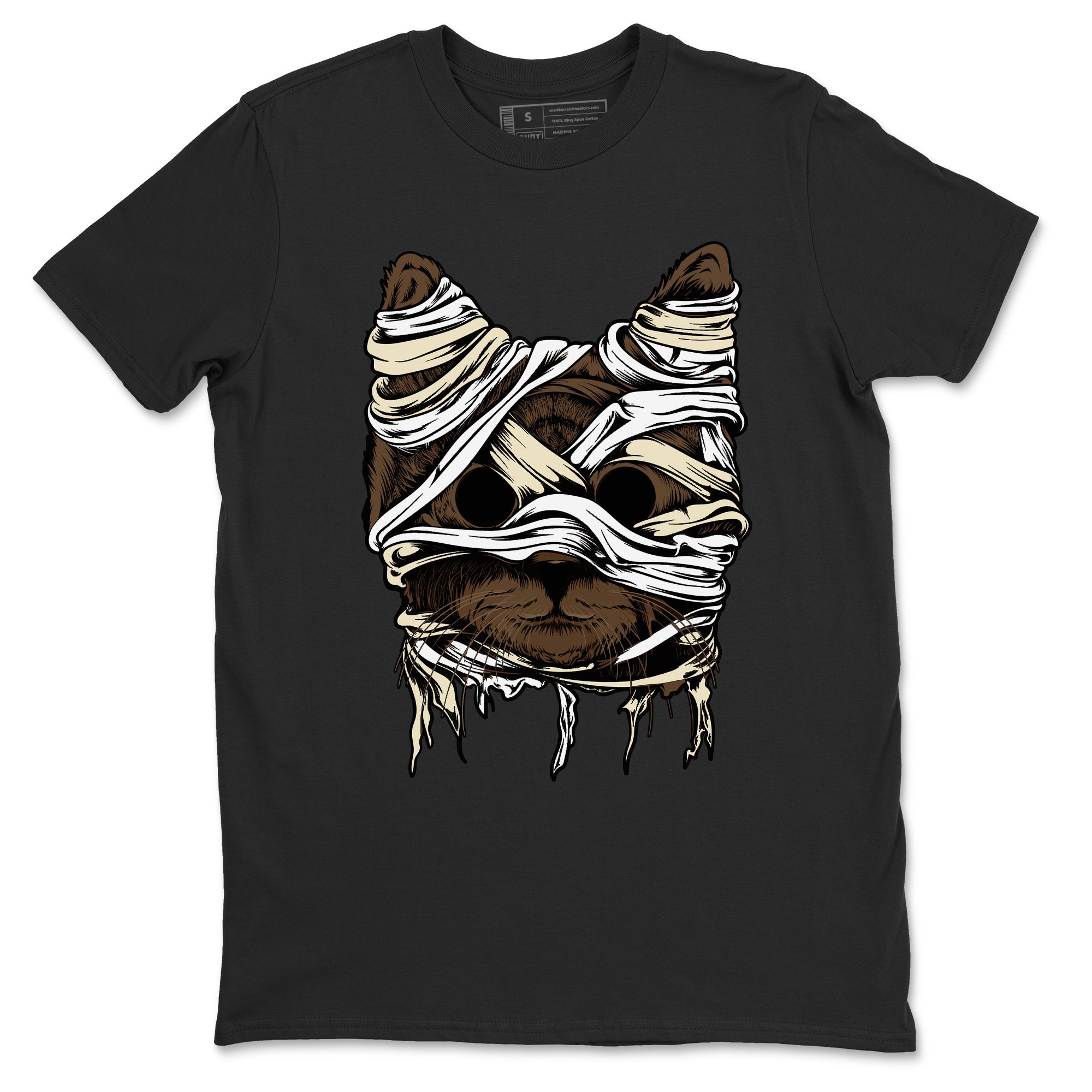 1s Mocha shirts to match jordans Cat Mummy unique Halloween sneaker tee Air Jordan 1 Mocha match shoes to clothes SNRT Sneaker Tees unisex cotton Black 2 shirts