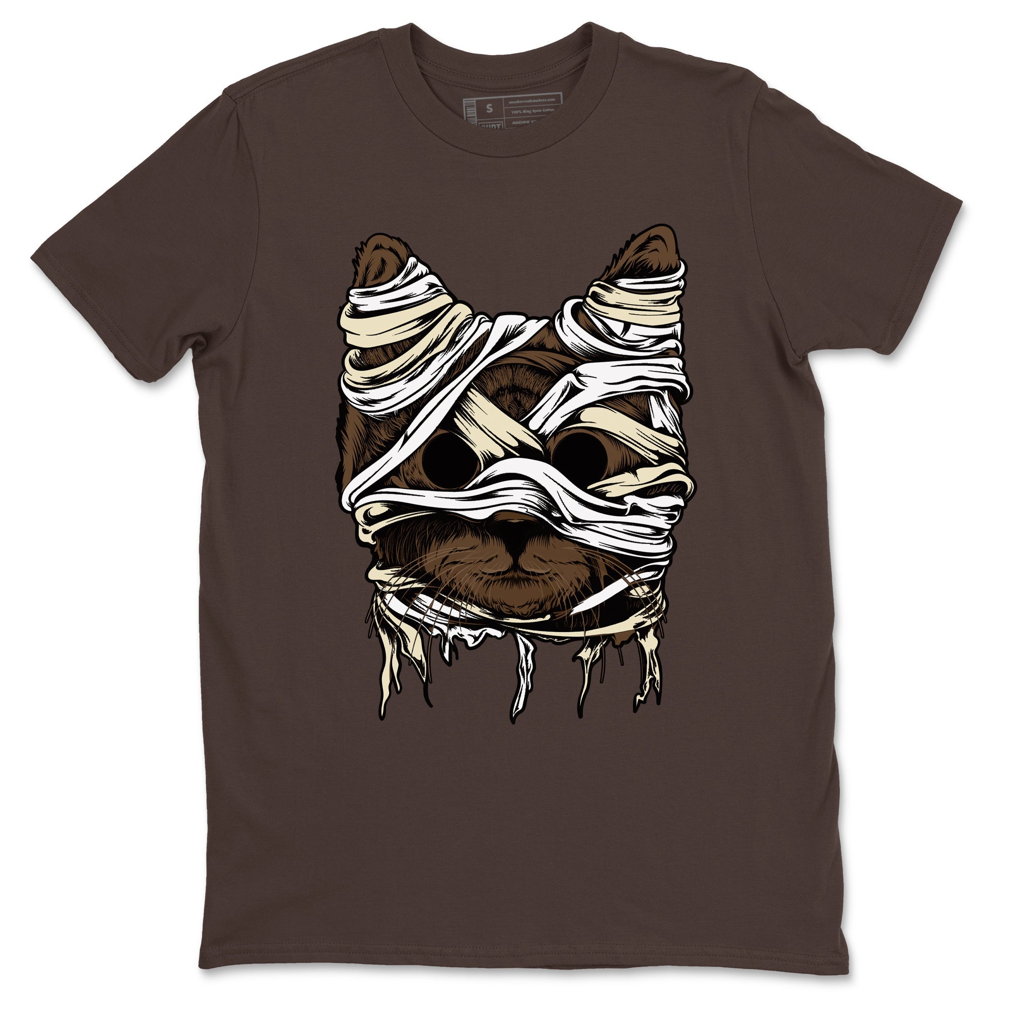 1s Mocha shirts to match jordans Cat Mummy unique Halloween sneaker tee Air Jordan 1 Mocha match shoes to clothes SNRT Sneaker Tees unisex cotton Dark Chocolate 2 shirts