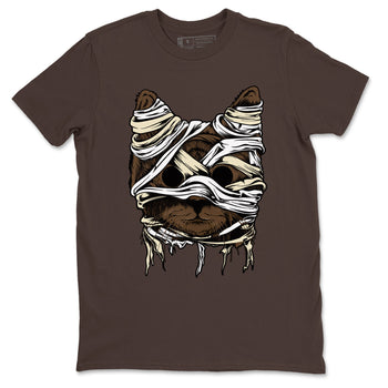 1s Mocha shirts to match jordans Cat Mummy unique Halloween sneaker tee Air Jordan 1 Mocha match shoes to clothes SNRT Sneaker Tees unisex cotton Dark Chocolate 2 shirts