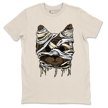1s Mocha shirts to match jordans Cat Mummy unique Halloween sneaker tee Air Jordan 1 Mocha match shoes to clothes SNRT Sneaker Tees unisex cotton Natural 2 shirts