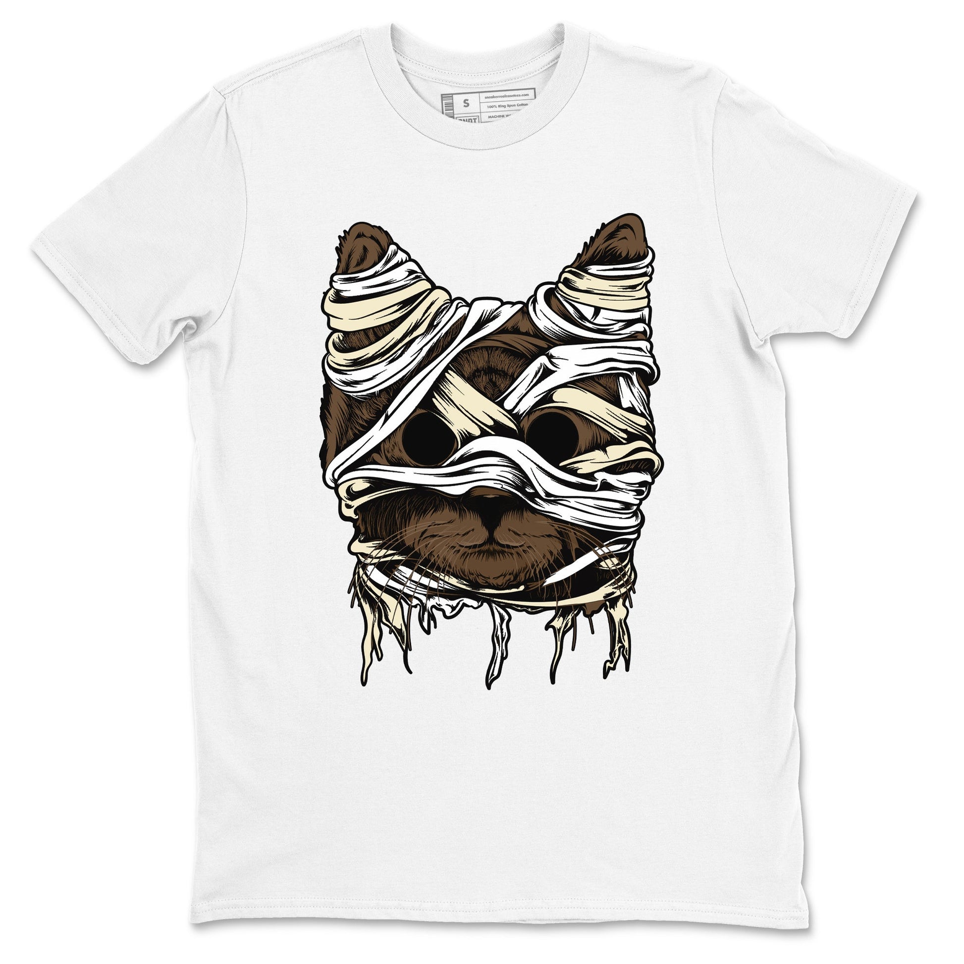 1s Mocha shirts to match jordans Cat Mummy unique Halloween sneaker tee Air Jordan 1 Mocha match shoes to clothes SNRT Sneaker Tees unisex cotton White 2 shirts