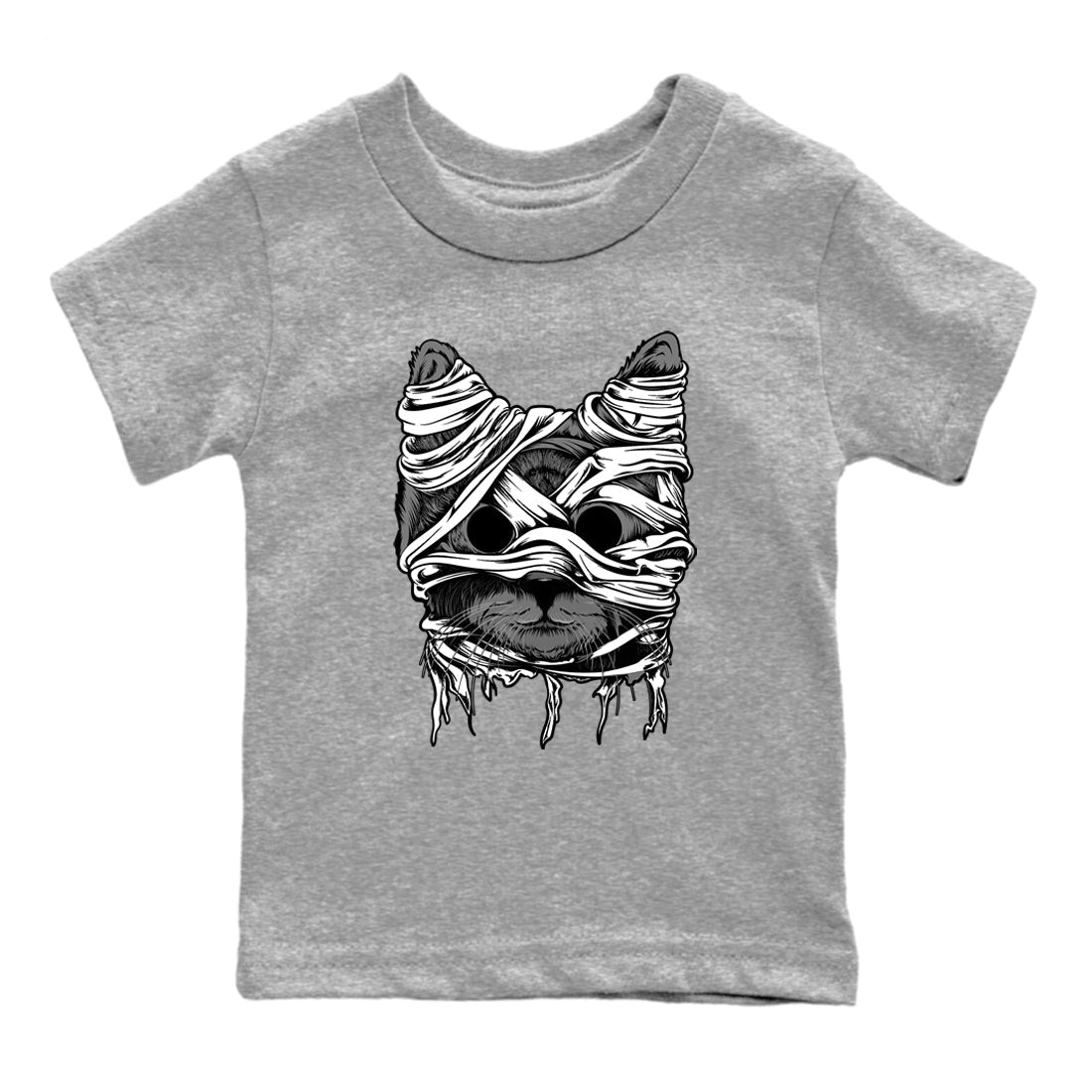 4s Fear shirts to match jordans Cat Mummy unique Halloween sneaker tee Air Jordan 4 Fear match shoes to clothes SNRT Sneaker Tees Youth Baby Heather Grey 2 tee