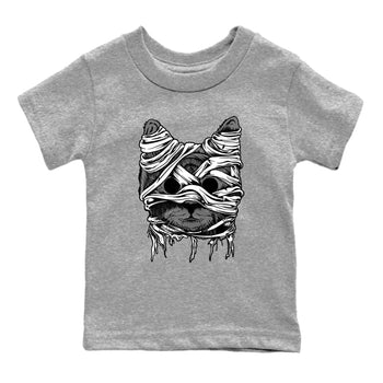 4s Fear shirts to match jordans Cat Mummy unique Halloween sneaker tee Air Jordan 4 Fear match shoes to clothes SNRT Sneaker Tees Youth Baby Heather Grey 2 tee