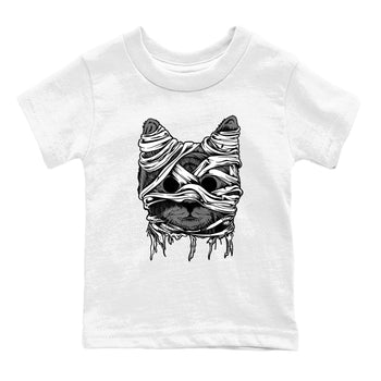 4s Fear shirts to match jordans Cat Mummy unique Halloween sneaker tee Air Jordan 4 Fear match shoes to clothes SNRT Sneaker Tees Youth Baby White 2 tee