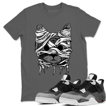 4s Fear shirts to match jordans Cat Mummy unique Halloween sneaker tee Air Jordan 4 Fear match shoes to clothes SNRT Sneaker Tees unisex cotton Cool Grey 1 shirts