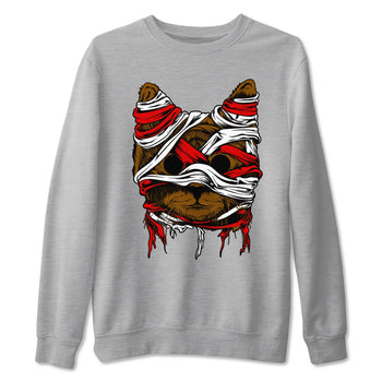 5s Archaeo Brown shirts to match jordans Cat Mummy unique Halloween sneaker tee Air Jordan 5 Archaeo Brown match shoes to clothes SNRT Sneaker Tees unisex cotton Heather Grey 2 shirts