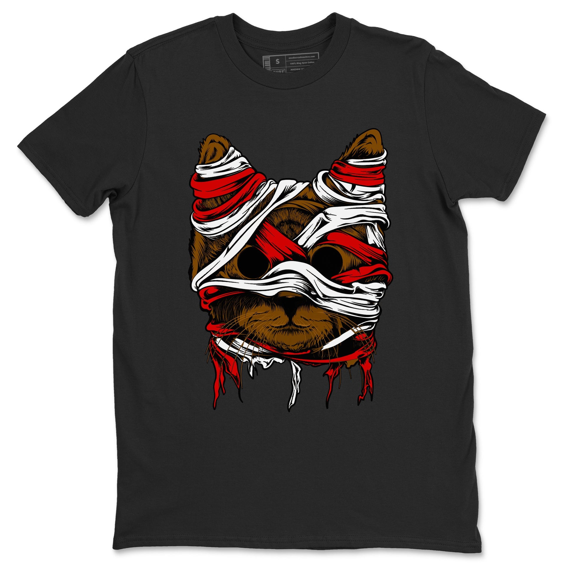 5s Archaeo Brown shirts to match jordans Cat Mummy unique Halloween sneaker tee Air Jordan 5 Archaeo Brown match shoes to clothes SNRT Sneaker Tees unisex cotton Black 2 shirts