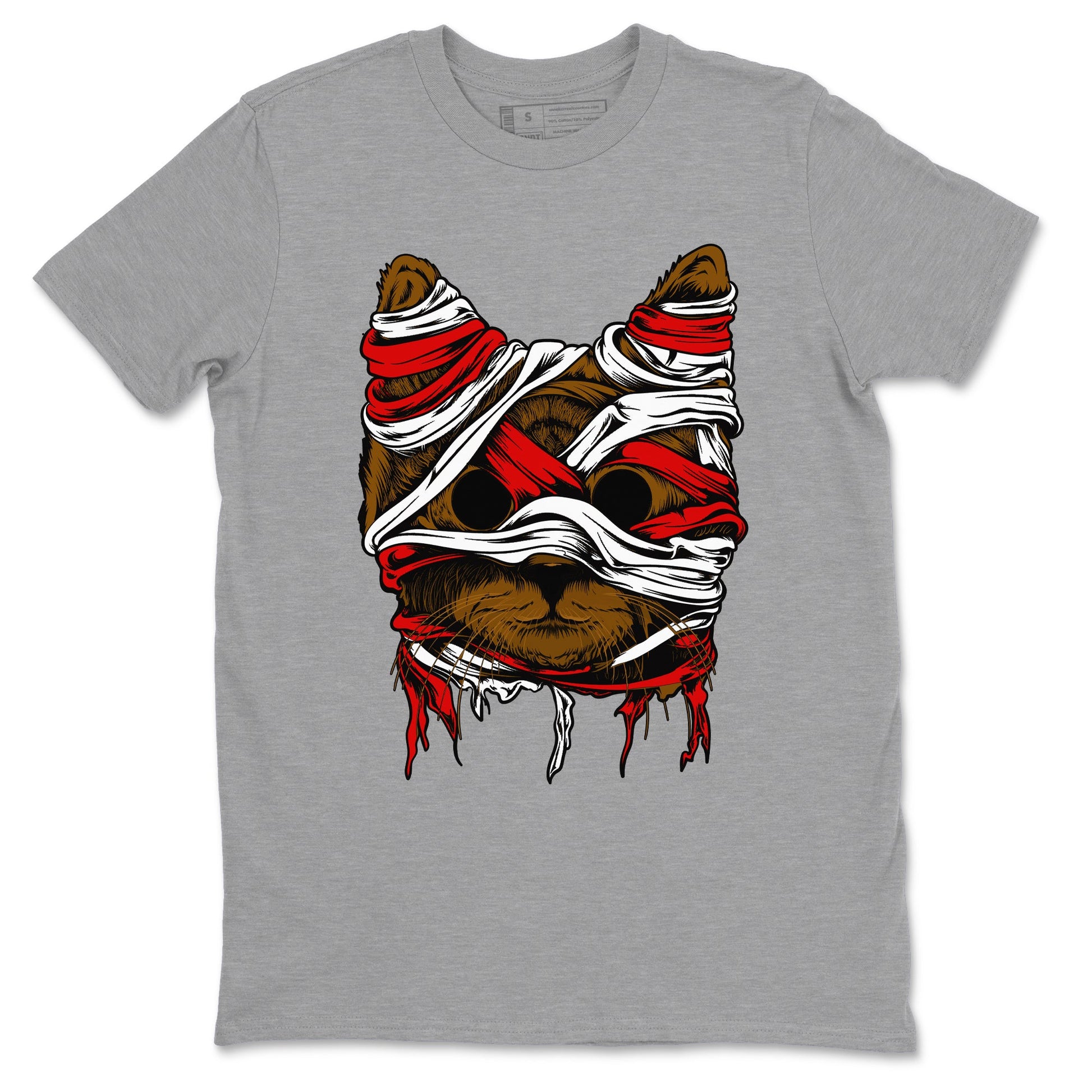 5s Archaeo Brown shirts to match jordans Cat Mummy unique Halloween sneaker tee Air Jordan 5 Archaeo Brown match shoes to clothes SNRT Sneaker Tees unisex cotton Heather Grey 2 shirts