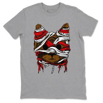 5s Archaeo Brown shirts to match jordans Cat Mummy unique Halloween sneaker tee Air Jordan 5 Archaeo Brown match shoes to clothes SNRT Sneaker Tees unisex cotton Heather Grey 2 shirts