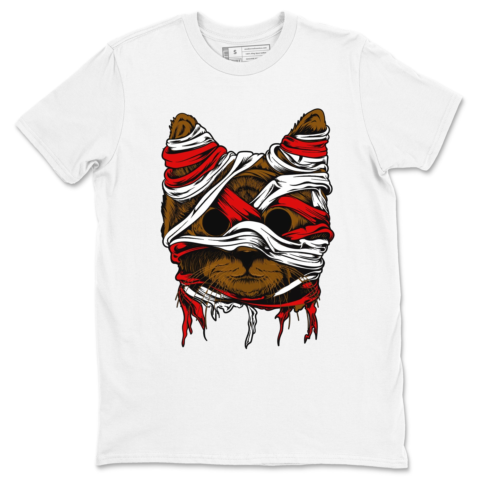 5s Archaeo Brown shirts to match jordans Cat Mummy unique Halloween sneaker tee Air Jordan 5 Archaeo Brown match shoes to clothes SNRT Sneaker Tees unisex cotton White 2 shirts