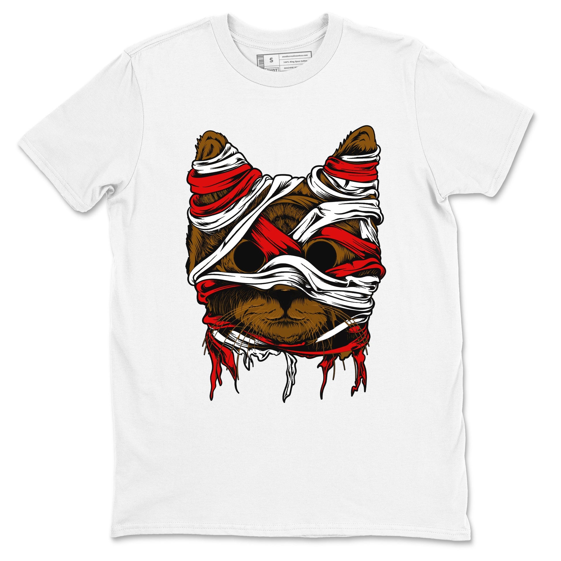 5s Archaeo Brown shirts to match jordans Cat Mummy unique Halloween sneaker tee Air Jordan 5 Archaeo Brown match shoes to clothes SNRT Sneaker Tees unisex cotton White 2 shirts