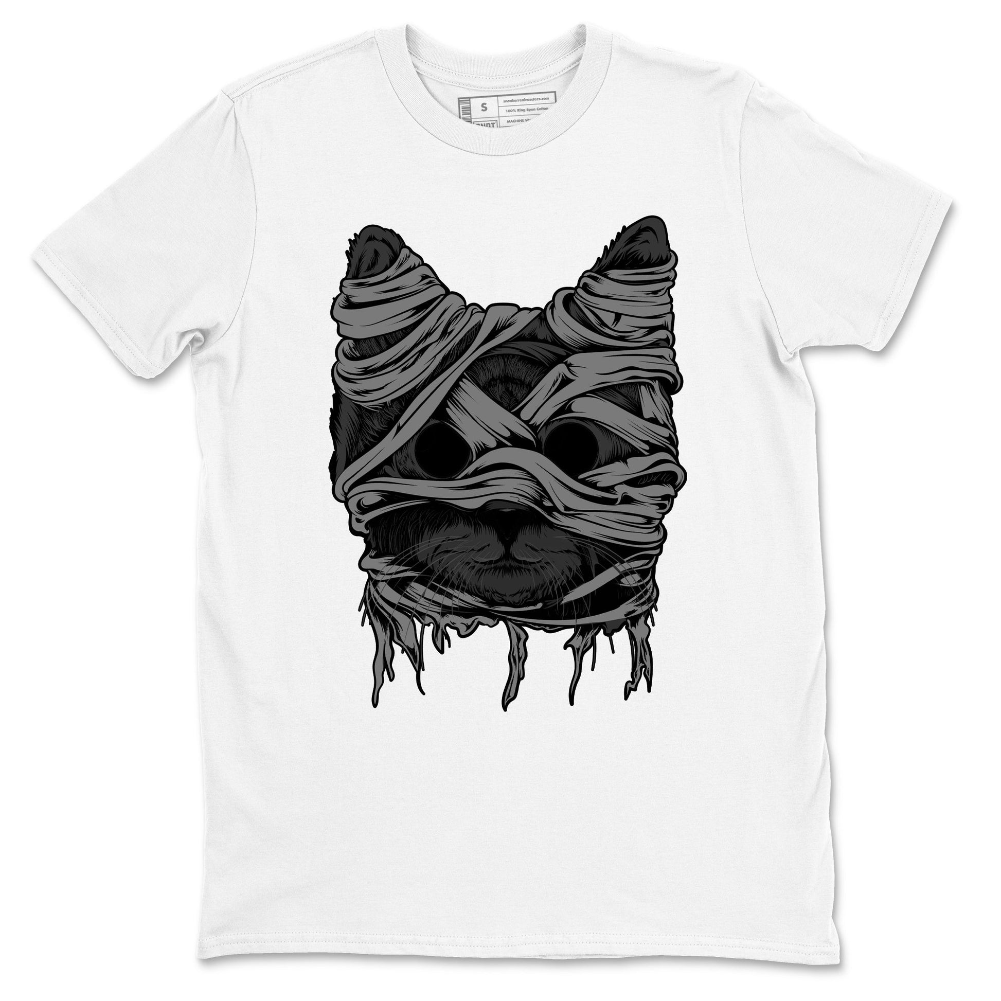 5s Black Cat shirts to match jordans Cat Mummy unique Halloween sneaker tee Air Jordan 5 Black Cat match shoes to clothes SNRT Sneaker Tees unisex cotton White 2 shirts