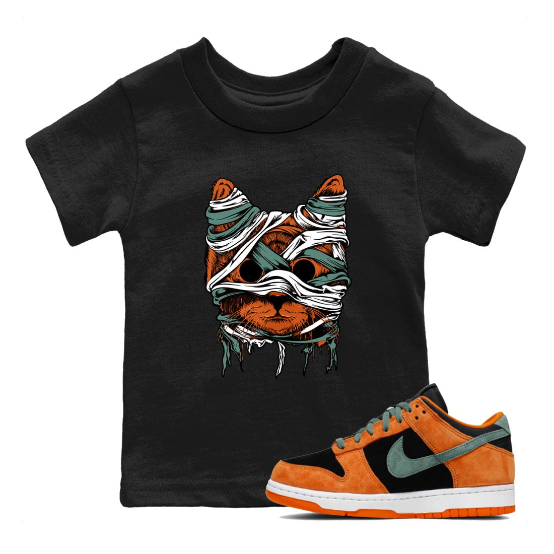 Dunk Low Ceramic shirts to match jordans Cat Mummy sneaker match tees Dunk Ceramic match shoes to clothes SNRT Sneaker Tees Youth Baby Black 1 tee