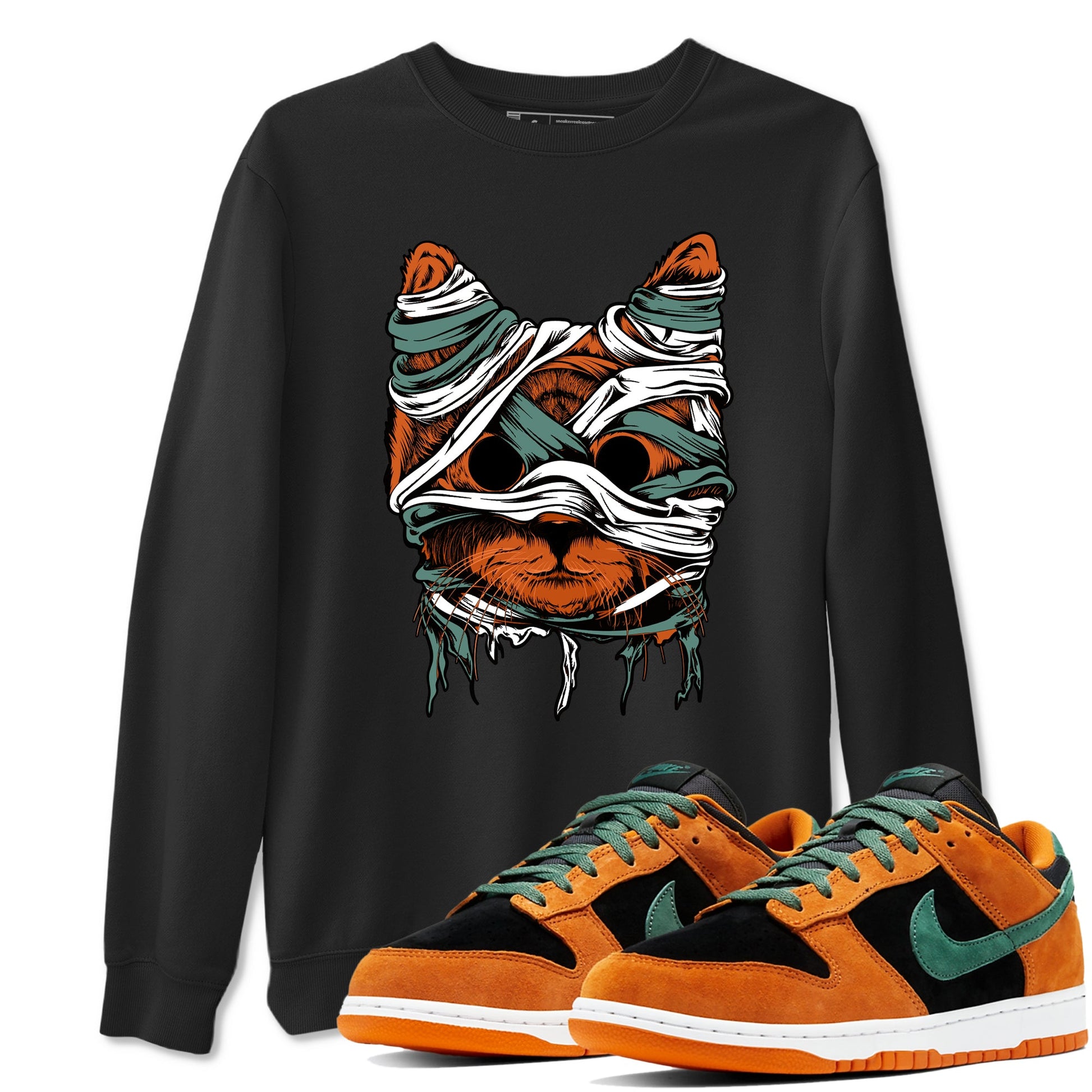 Dunk Low Ceramic shirts to match jordans Cat Mummy sneaker match tees Dunk Ceramic match shoes to clothes SNRT Sneaker Tees unisex cotton Black 1 shirts