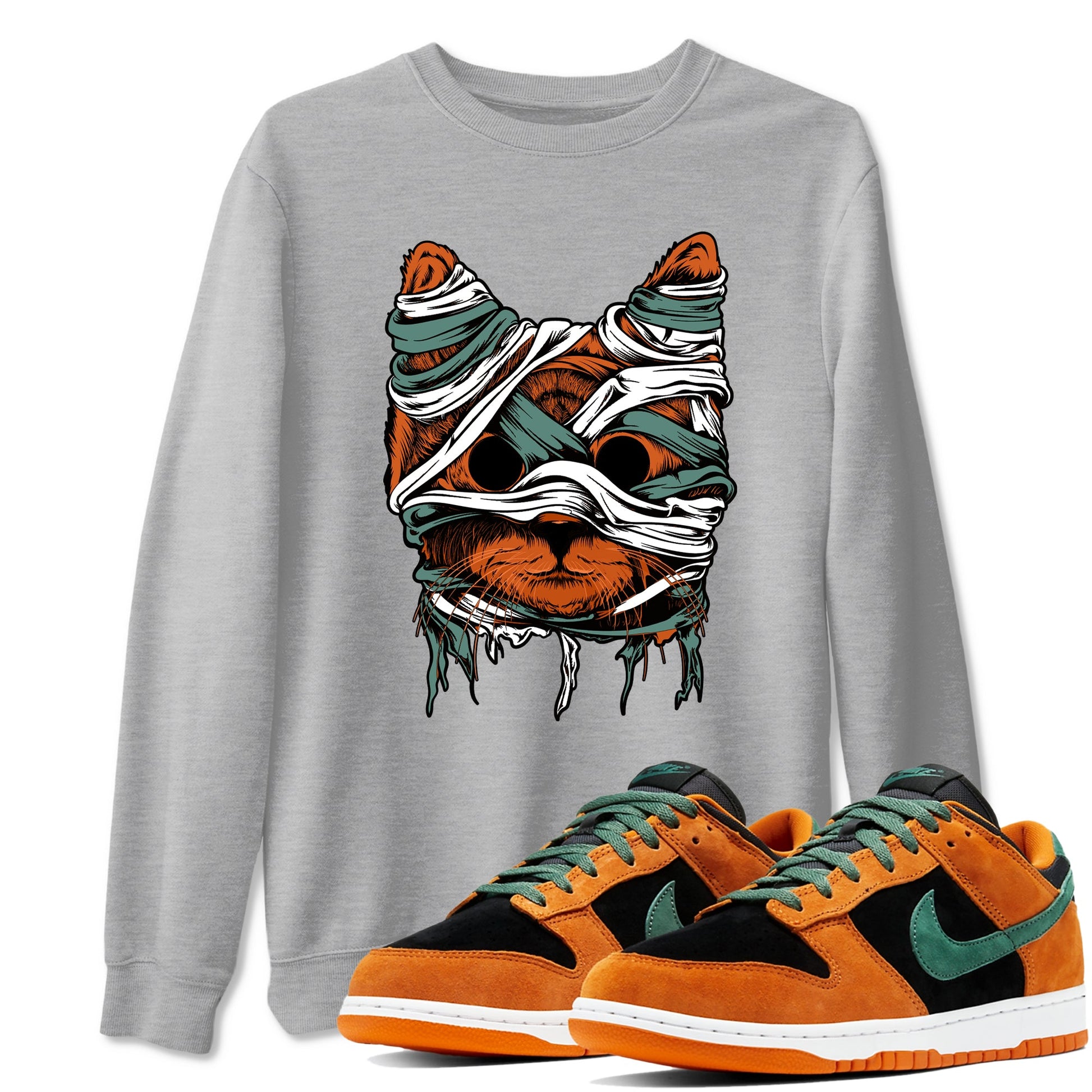 Dunk Low Ceramic shirts to match jordans Cat Mummy sneaker match tees Dunk Ceramic match shoes to clothes SNRT Sneaker Tees unisex cotton Heather Grey 1 shirts