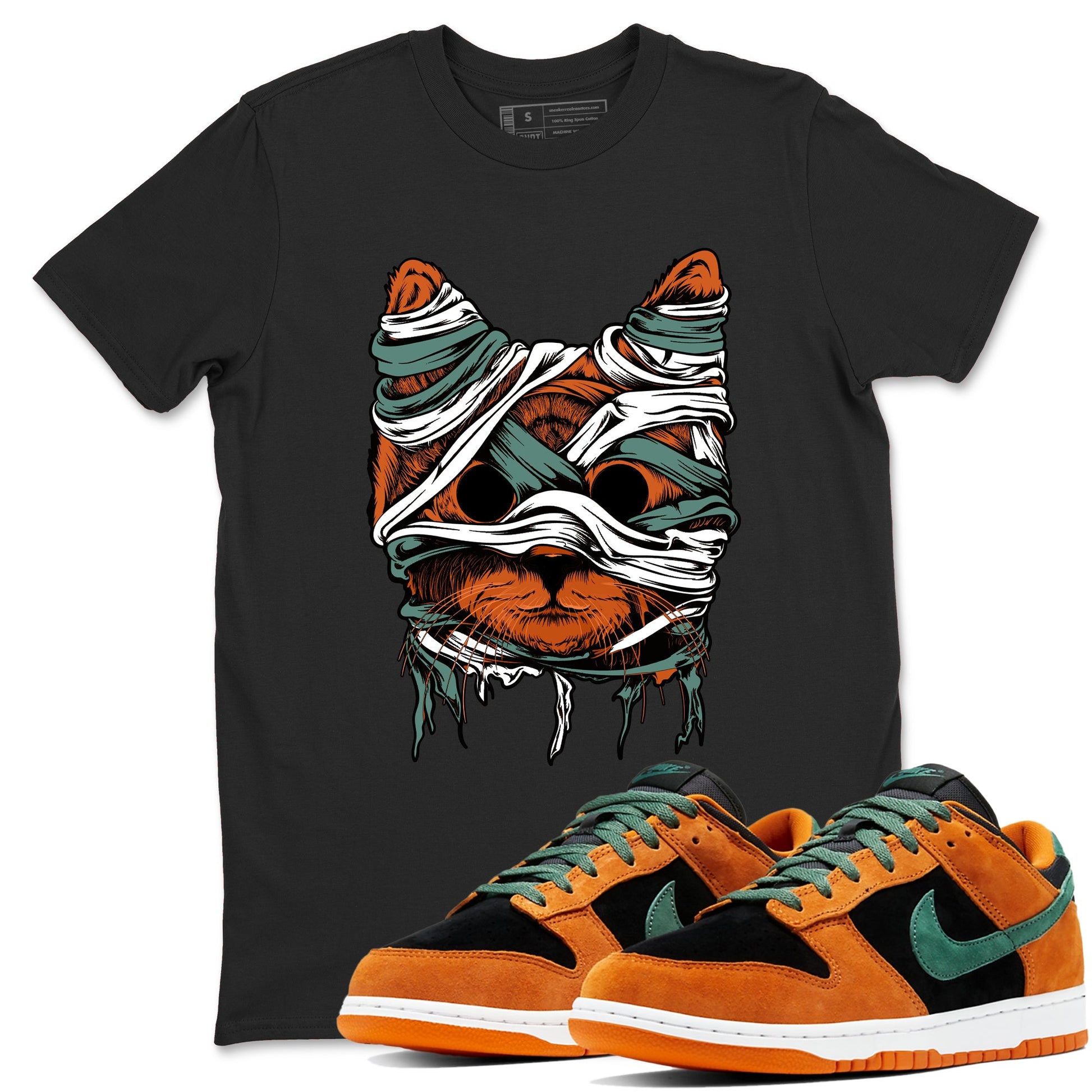 Dunk Low Ceramic shirts to match jordans Cat Mummy sneaker match tees Dunk Ceramic match shoes to clothes SNRT Sneaker Tees unisex cotton Black 1 shirts
