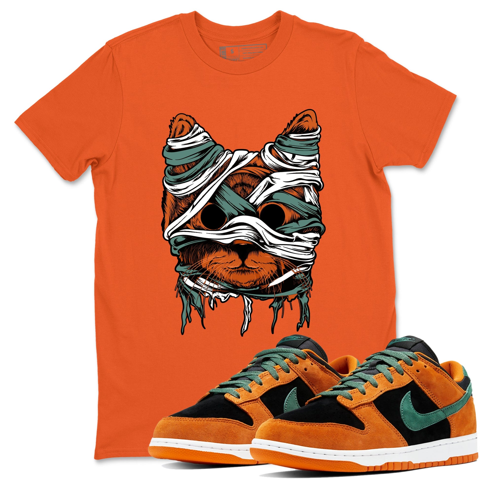 Dunk Low Ceramic shirts to match jordans Cat Mummy sneaker match tees Dunk Ceramic match shoes to clothes SNRT Sneaker Tees unisex cotton Orange 1 shirts