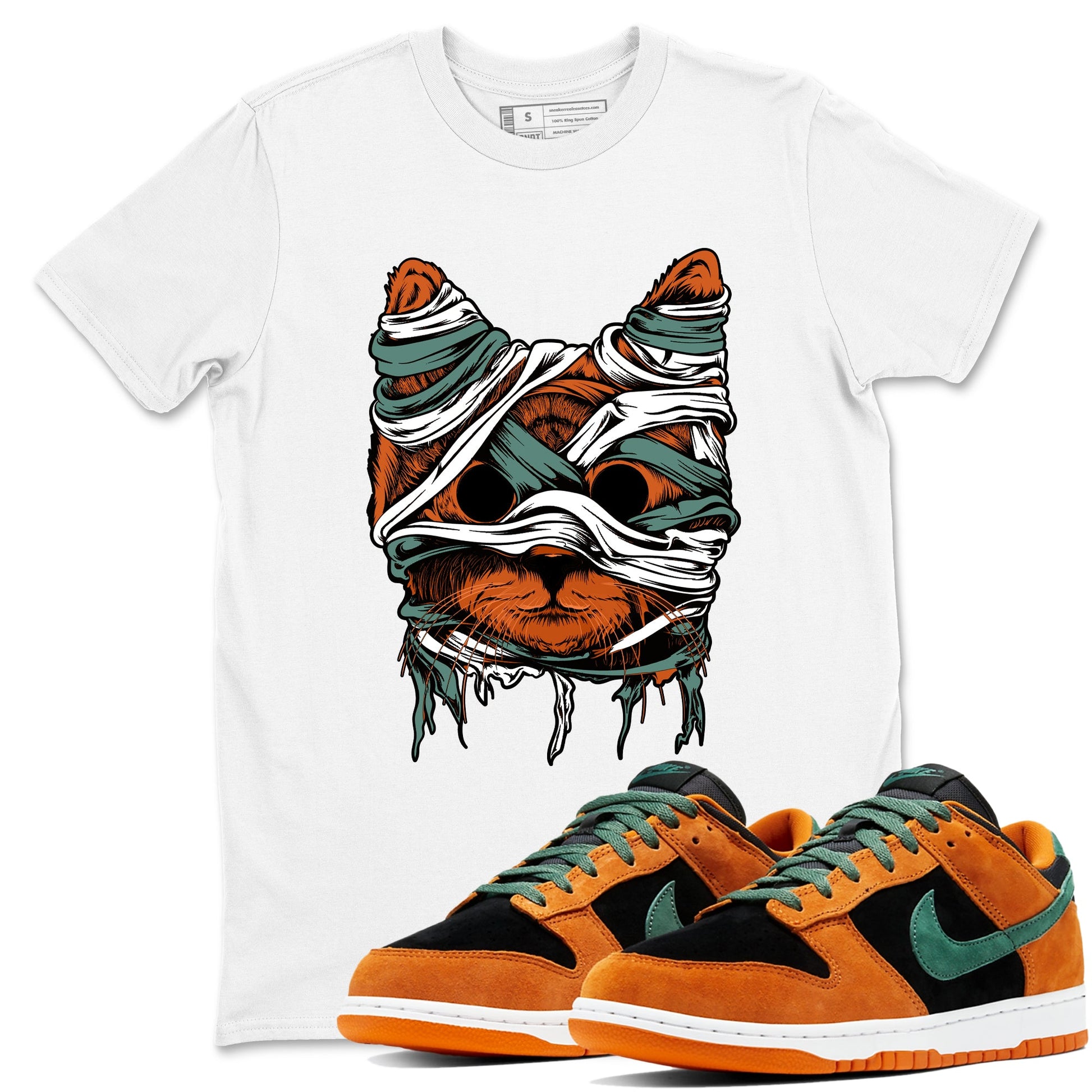 Dunk Low Ceramic shirts to match jordans Cat Mummy sneaker match tees Dunk Ceramic match shoes to clothes SNRT Sneaker Tees unisex cotton White 1 shirts
