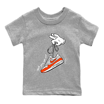 Air Max 1 OG '86 'Summit White and Cosmic Clay shirts to match jordans Catoon Hands sneaker match tees Air Max 1 Cosmic Clay match shoes to clothes SNRT Sneaker Tees Youth Baby Heather Grey 2 tee