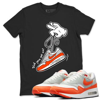 Air Max 1 OG '86 'Summit White and Cosmic Clay shirts to match jordans Catoon Hands sneaker match tees Air Max 1 Cosmic Clay match shoes to clothes SNRT Sneaker Tees unisex cotton Black 1 shirts