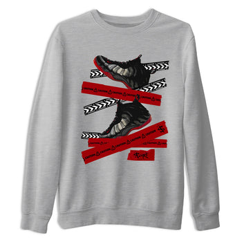 Sneaker Threads – Sneaker Threads To Match Air Foamposite Cough Drop Shoes – Caution Tape Tee Heather Grey 2