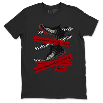 Sneaker Threads – Sneaker Threads To Match Air Foamposite Cough Drop Shoes – Caution Tape Tee Black 2