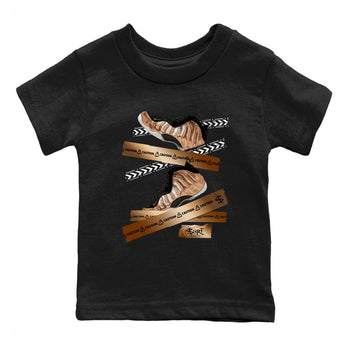 Foams One Metallic Copper shirts to match jordans Caution Tape sneaker match tees Air Foamposite One Metallic Copper match shoes to clothes SNRT Sneaker Tees Youth Baby Black 2 tee