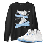 11 Columbia shirts to match jordans Caution Tape sneaker match tees 11s Retro Legend Blue Columbia SNRT Sneaker Tees streetwear brand Black 1 unisex cotton tee