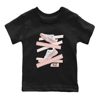 Air Jordan 11 Low Legend Pink shirts to match jordans Caution Tape sneaker match tees 11s Legend Pink SNRT Sneaker Tees streetwear brand Baby and Youth Black 2 cotton tee