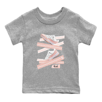 Air Jordan 11 Low Legend Pink shirts to match jordans Caution Tape sneaker match tees 11s Legend Pink SNRT Sneaker Tees streetwear brand Baby and Youth Heather Grey 2 cotton tee