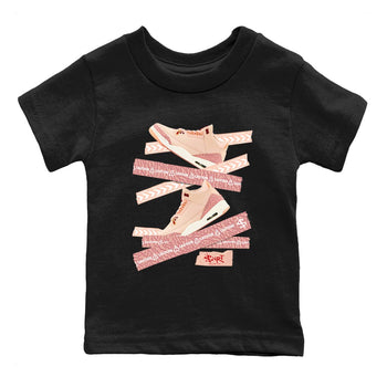 3s Valentines Day shirts to match jordans Caution Tape best t shirts to wear with jordans Air Jordan 3 Valentines Day match shoes to clothes SNRT Sneaker Tees Youth Baby Black 2 tee