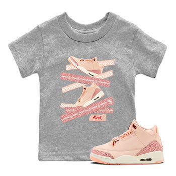 3s Valentines Day shirts to match jordans Caution Tape best t shirts to wear with jordans Air Jordan 3 Valentines Day match shoes to clothes SNRT Sneaker Tees Youth Baby Heather Grey 1 tee
