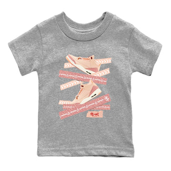 3s Valentines Day shirts to match jordans Caution Tape best t shirts to wear with jordans Air Jordan 3 Valentines Day match shoes to clothes SNRT Sneaker Tees Youth Baby Heather Grey 2 tee