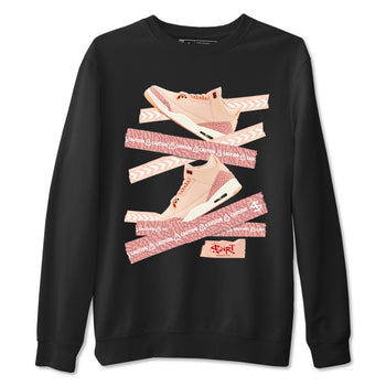 3s Valentines Day shirts to match jordans Caution Tape best t shirts to wear with jordans Air Jordan 3 Valentines Day match shoes to clothes SNRT Sneaker Tees unisex cotton Black 2 shirts