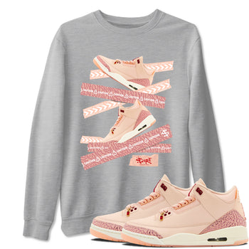 3s Valentines Day shirts to match jordans Caution Tape best t shirts to wear with jordans Air Jordan 3 Valentines Day match shoes to clothes SNRT Sneaker Tees unisex cotton Heather Grey 1 shirts