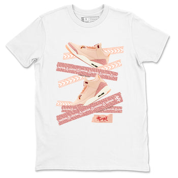 3s Valentines Day shirts to match jordans Caution Tape best t shirts to wear with jordans Air Jordan 3 Valentines Day match shoes to clothes SNRT Sneaker Tees unisex cotton White 2 shirts
