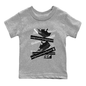 4s Fear shirts to match jordans Caution Tape sneaker match tees Air Jordan 4 Retro Fear match shoes to clothes SNRT Sneaker Tees Youth Baby Heather Grey 2 tee