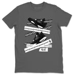 4s White Thunder shirts to match jordans Caution Tape sneaker match tees Air Jordan 4 Retro White Thunder SNRT Sneaker Release Tees unisex cotton Cool Grey 2 crew neck shirts