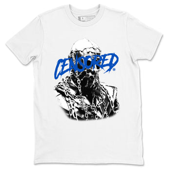 1s Game Royal shirts to match jordans Censored Graphic sneaker match tees Air Jordan 1 Retro Low OG Game Royal match shoes to clothes SNRT Sneaker Tees unisex cotton White 2 shirts